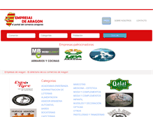 Tablet Screenshot of empresasdearagon.com